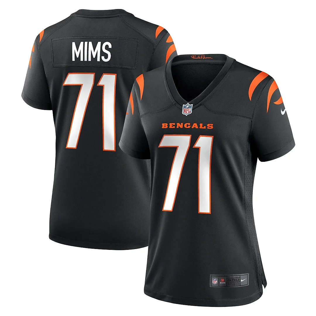 Zennovawear Amarius Mims Cincinnati Bengals Women's Game Jersey - Black