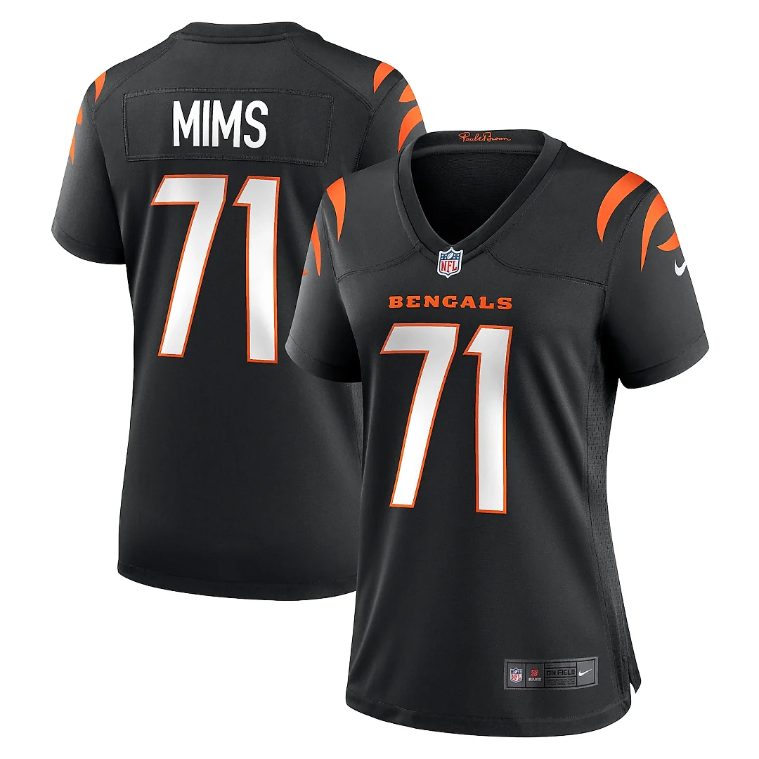 Zennovawear Amarius Mims Cincinnati Bengals Women's Game Jersey - Black