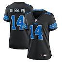 Zennovawear Amon-Ra St. Brown Detroit Lions Women's 2nd Alternate Game Jersey - Black