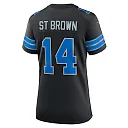 Zennovawear Amon-Ra St. Brown Detroit Lions Women's 2nd Alternate Game Jersey - Black