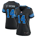 Zennovawear Amon-Ra St. Brown Detroit Lions Women's 2nd Alternate Game Jersey - Black