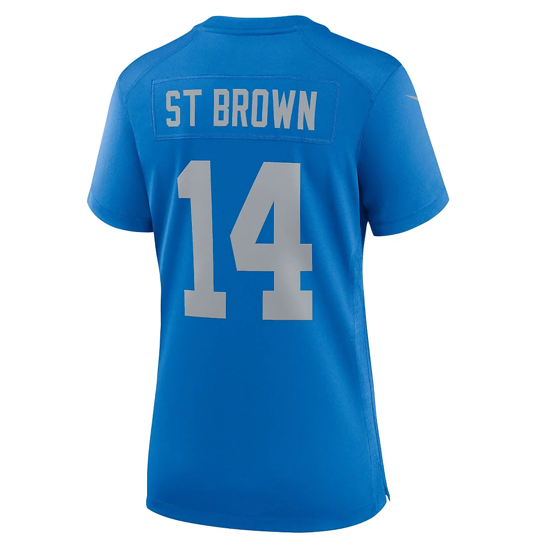 Zennovawear Amon-Ra St. Brown Detroit Lions Women's Alternate Game Jersey - Blue