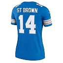 Zennovawear Amon-Ra St. Brown Detroit Lions Women's Legend Player Performance Top - Blue