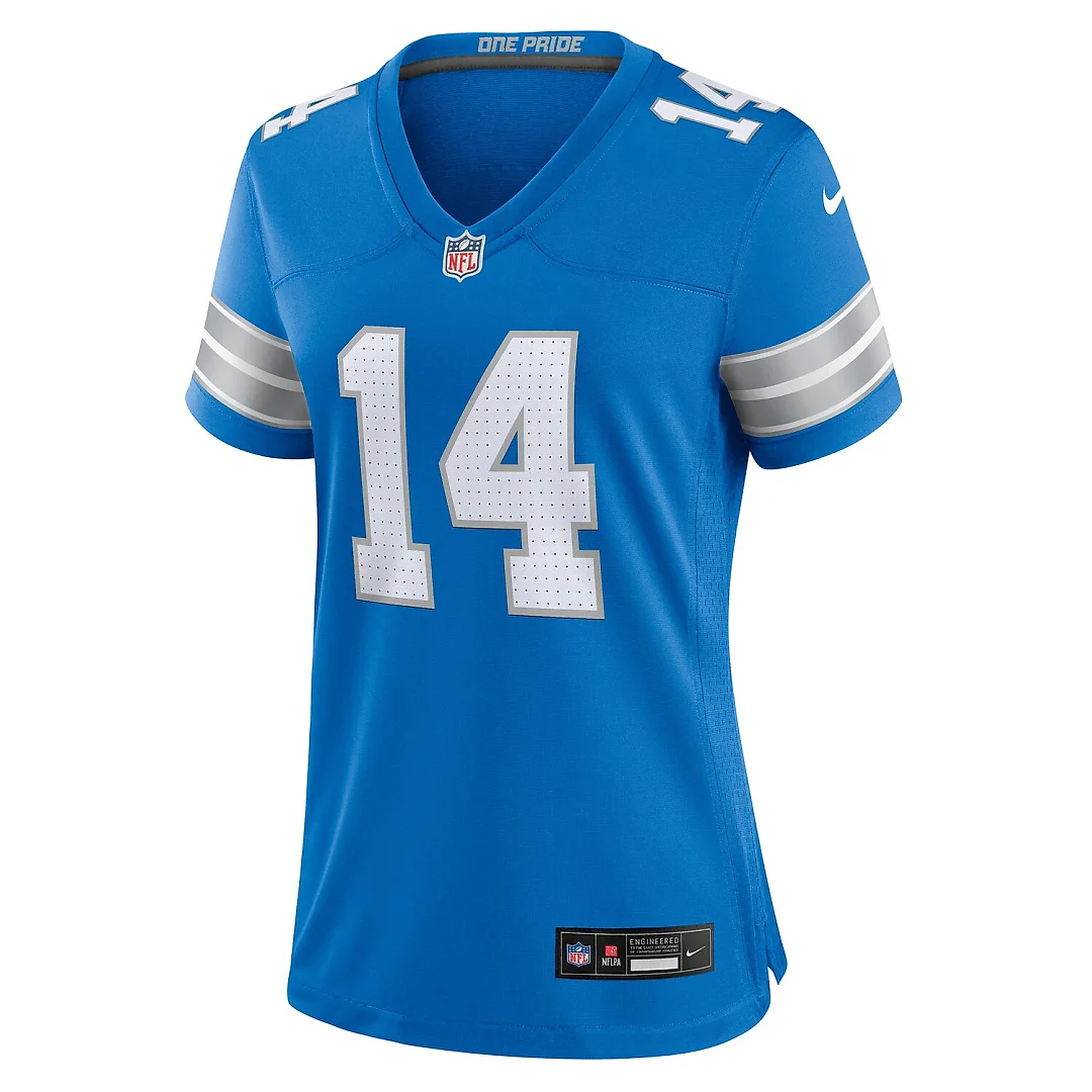 Zennovawear Amon-Ra St. Brown Detroit Lions Women's Team Game Jersey - Blue