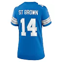 Zennovawear Amon-Ra St. Brown Detroit Lions Women's Team Game Jersey - Blue