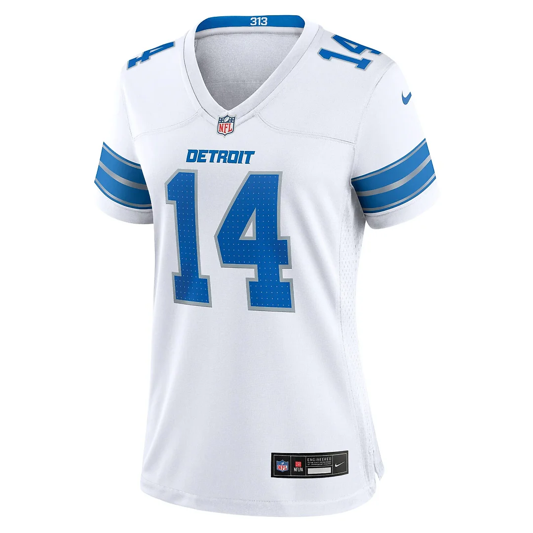 Zennovawear Amon-Ra St. Brown Detroit Lions Women's White Game Jersey - White