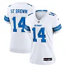 Zennovawear Amon-Ra St. Brown Detroit Lions Women's White Game Jersey - White