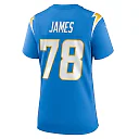 Zennovawear Andre James Los Angeles Chargers Women's Team Game Jersey - Powder Blue