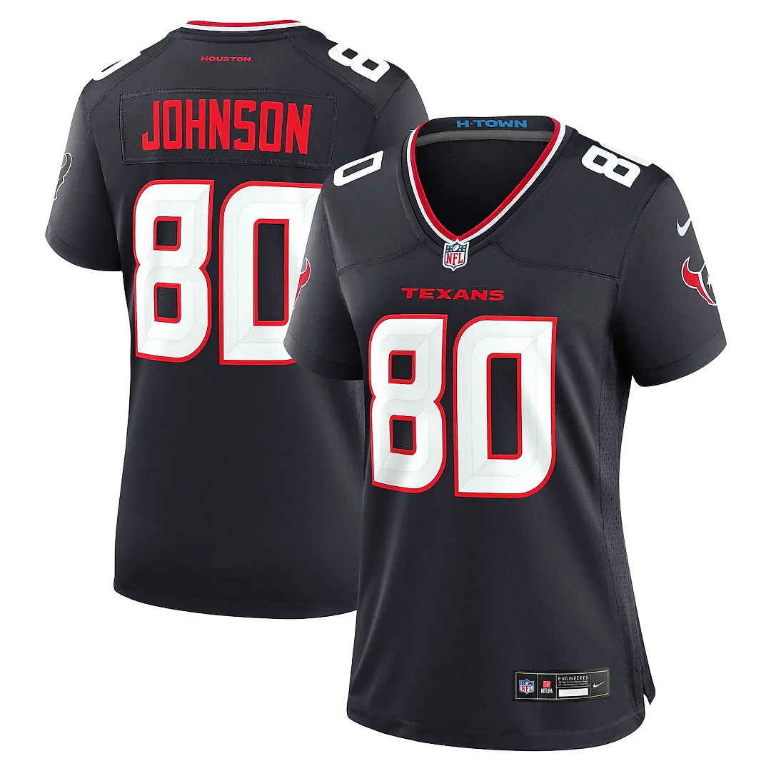 Zennovawear Andre Johnson Houston Texans Women's Team Retired Player Game Jersey - Navy