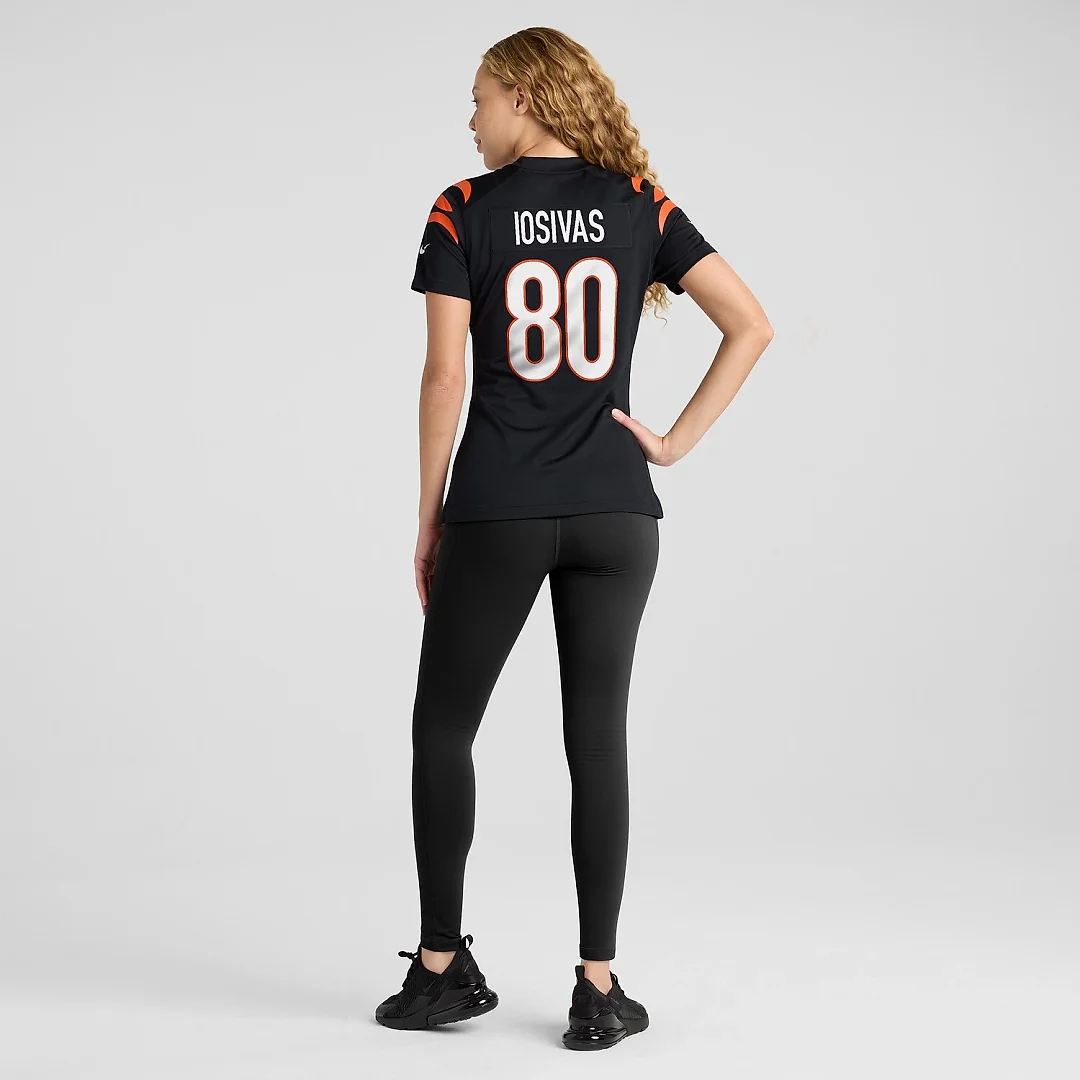 Zennovawear Andrei Iosivas Cincinnati Bengals Women's Team Game Jersey - Black