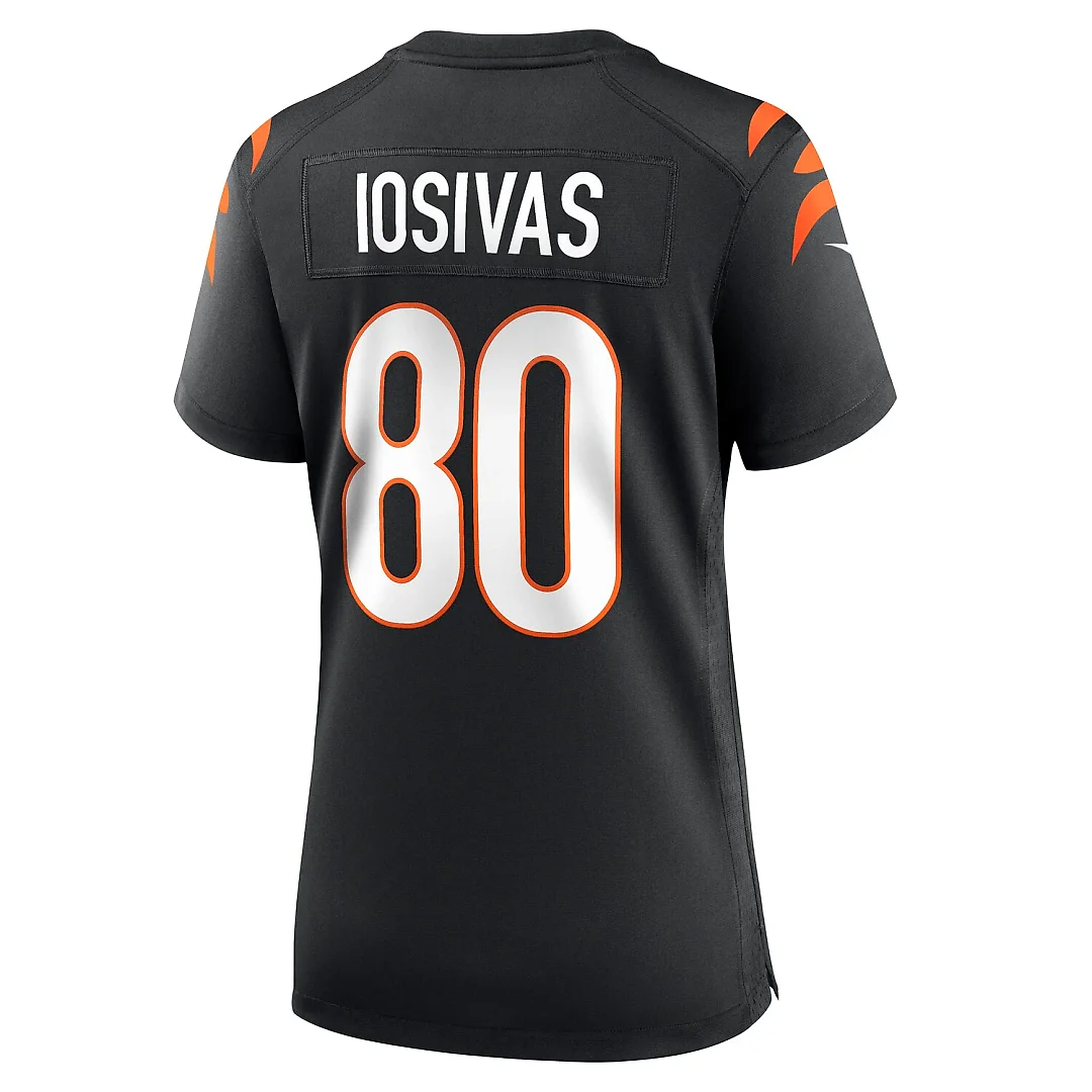 Zennovawear Andrei Iosivas Cincinnati Bengals Women's Team Game Jersey - Black