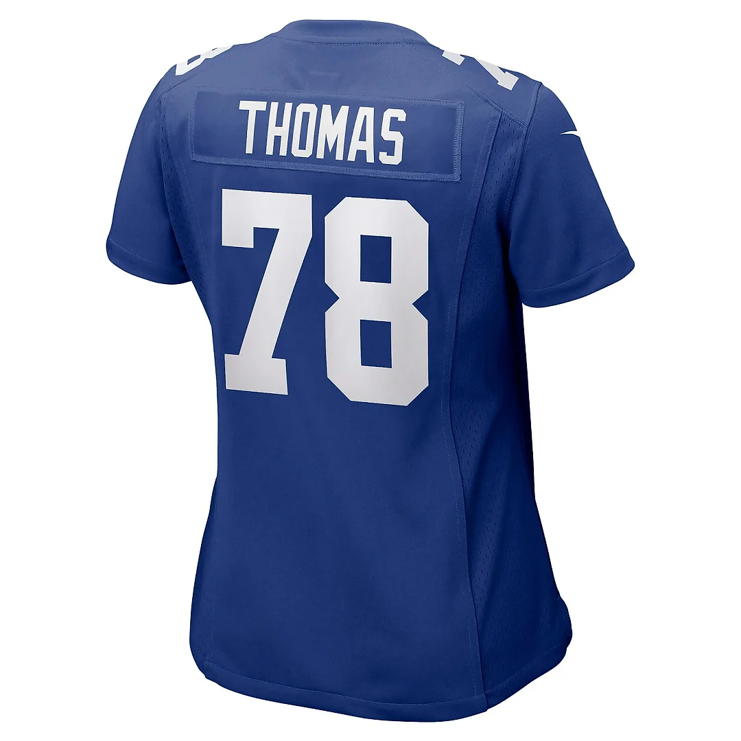 Zennovawear Andrew Thomas New York Giants Women's Game Jersey - Royal
