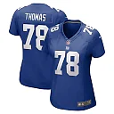 Zennovawear Andrew Thomas New York Giants Women's Game Jersey - Royal