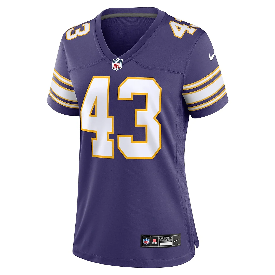 Zennovawear Andrew Van Ginkel Minnesota Vikings Women's Alternate Game Jersey - Purple