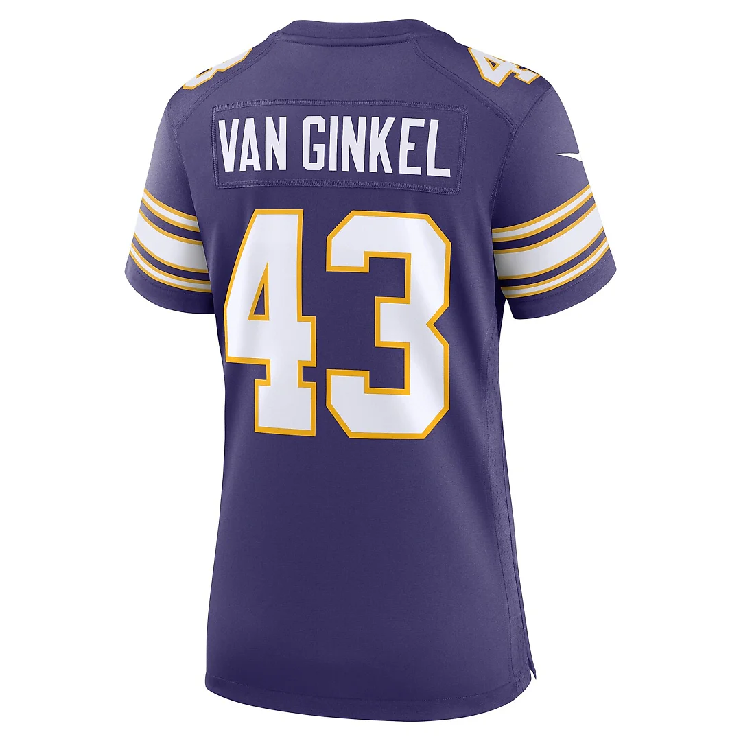 Zennovawear Andrew Van Ginkel Minnesota Vikings Women's Alternate Game Jersey - Purple