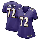 Zennovawear Andrew Vorhees Baltimore Ravens Women's Game Jersey - Purple