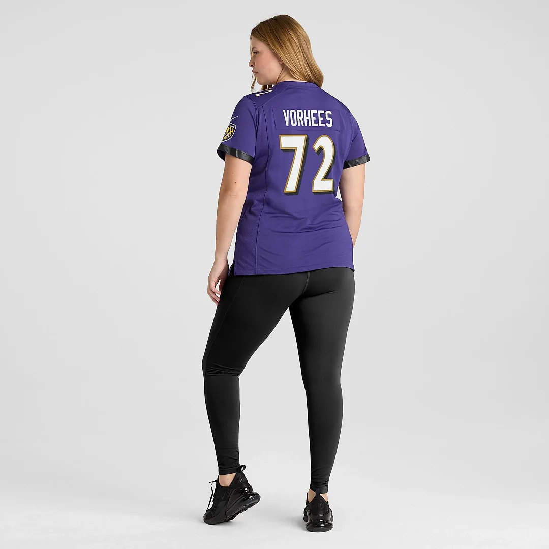 Zennovawear Andrew Vorhees Baltimore Ravens Women's Game Jersey - Purple