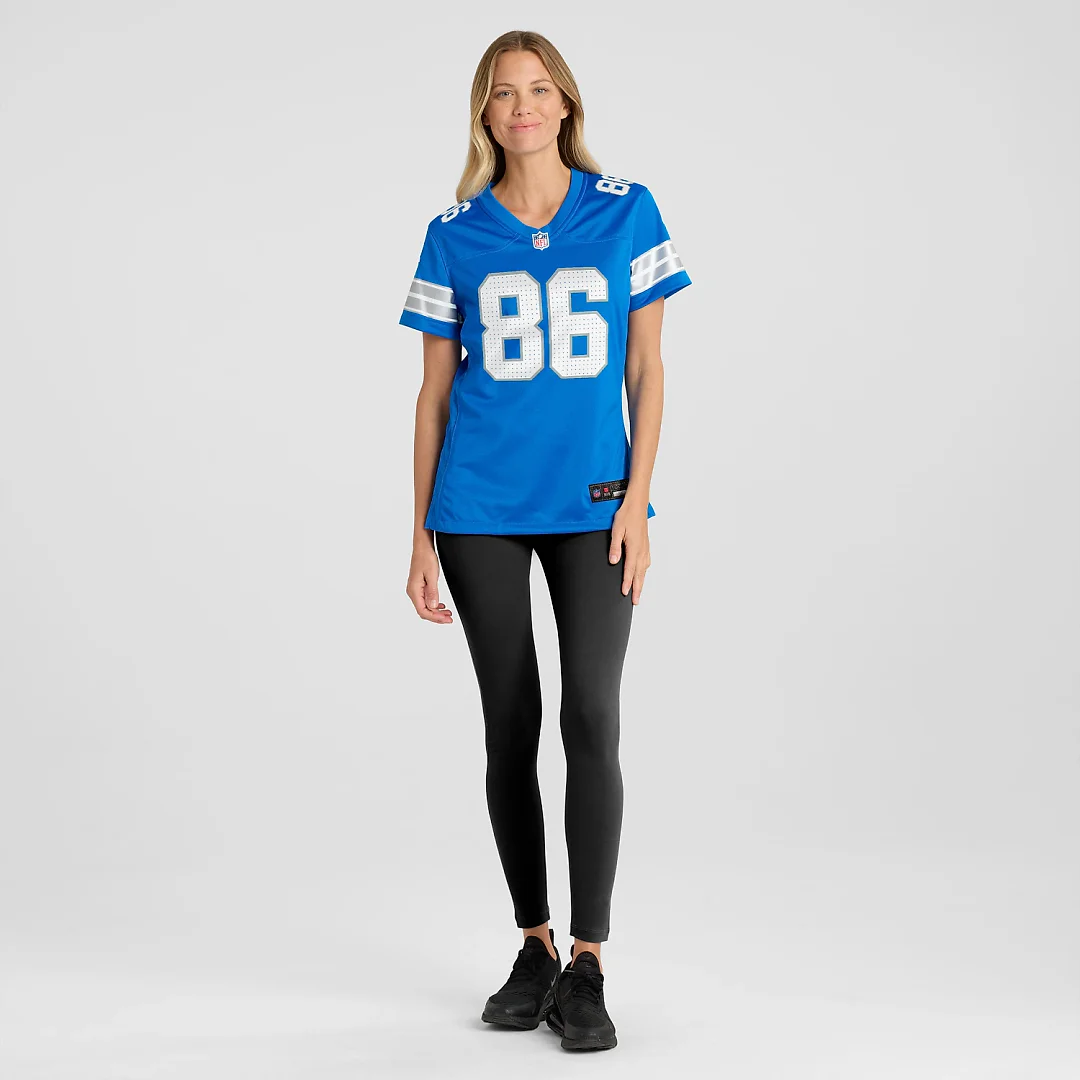 Zennovawear Anthony Firkser Detroit Lions Women's Team Game Jersey - Blue