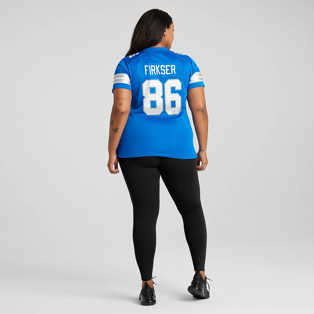 Zennovawear Anthony Firkser Detroit Lions Women's Team Game Jersey - Blue
