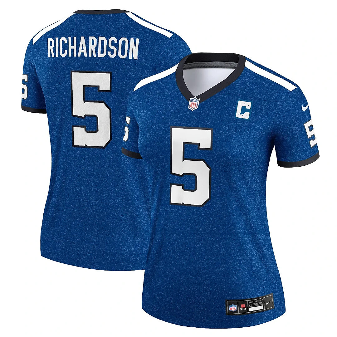 Zennovawear Anthony Richardson Indianapolis Colts Women's Alternate Legend Player Performance Top - Royal