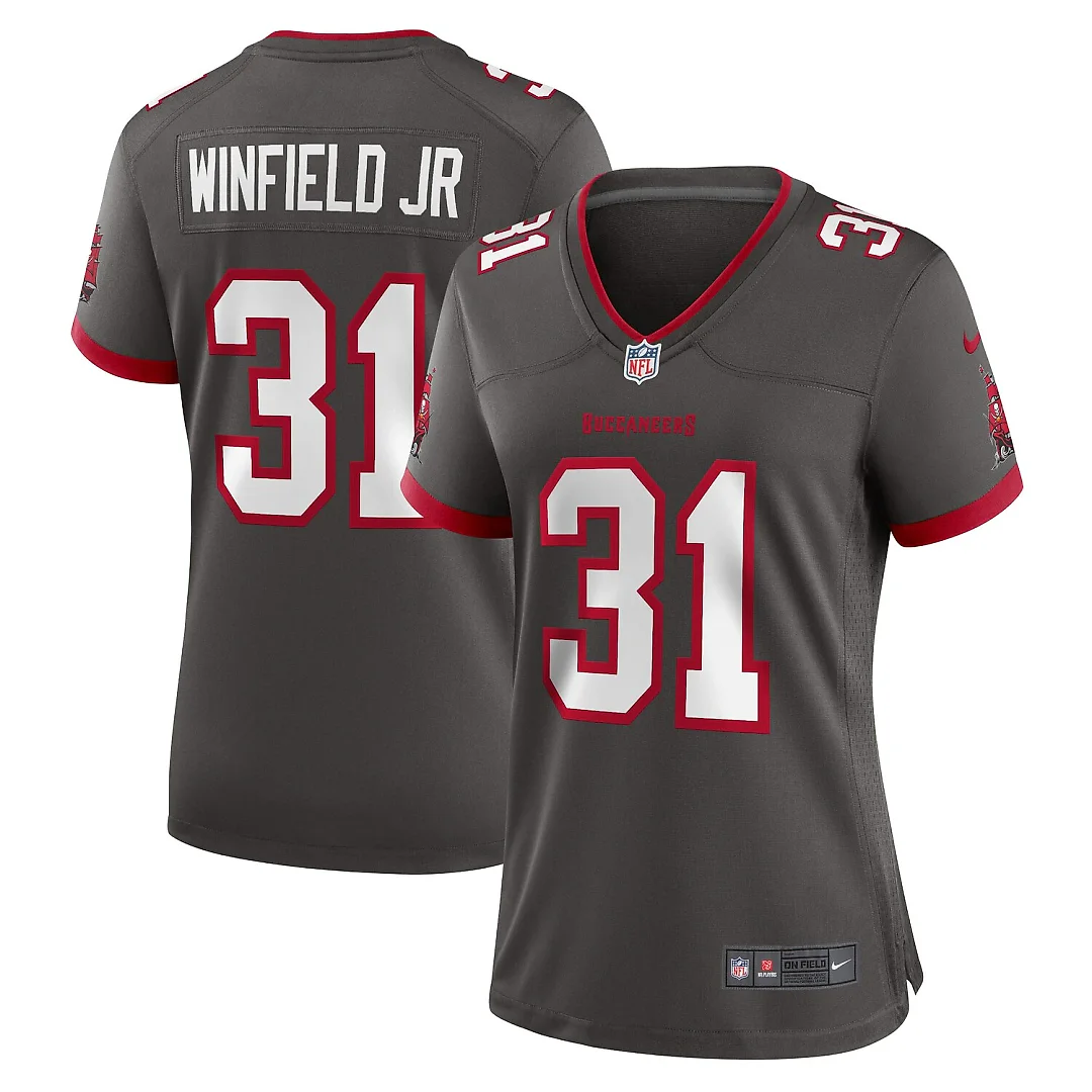 Zennovawear Antoine Winfield Jr. Tampa Bay Buccaneers Women's Game Jersey - Pewter