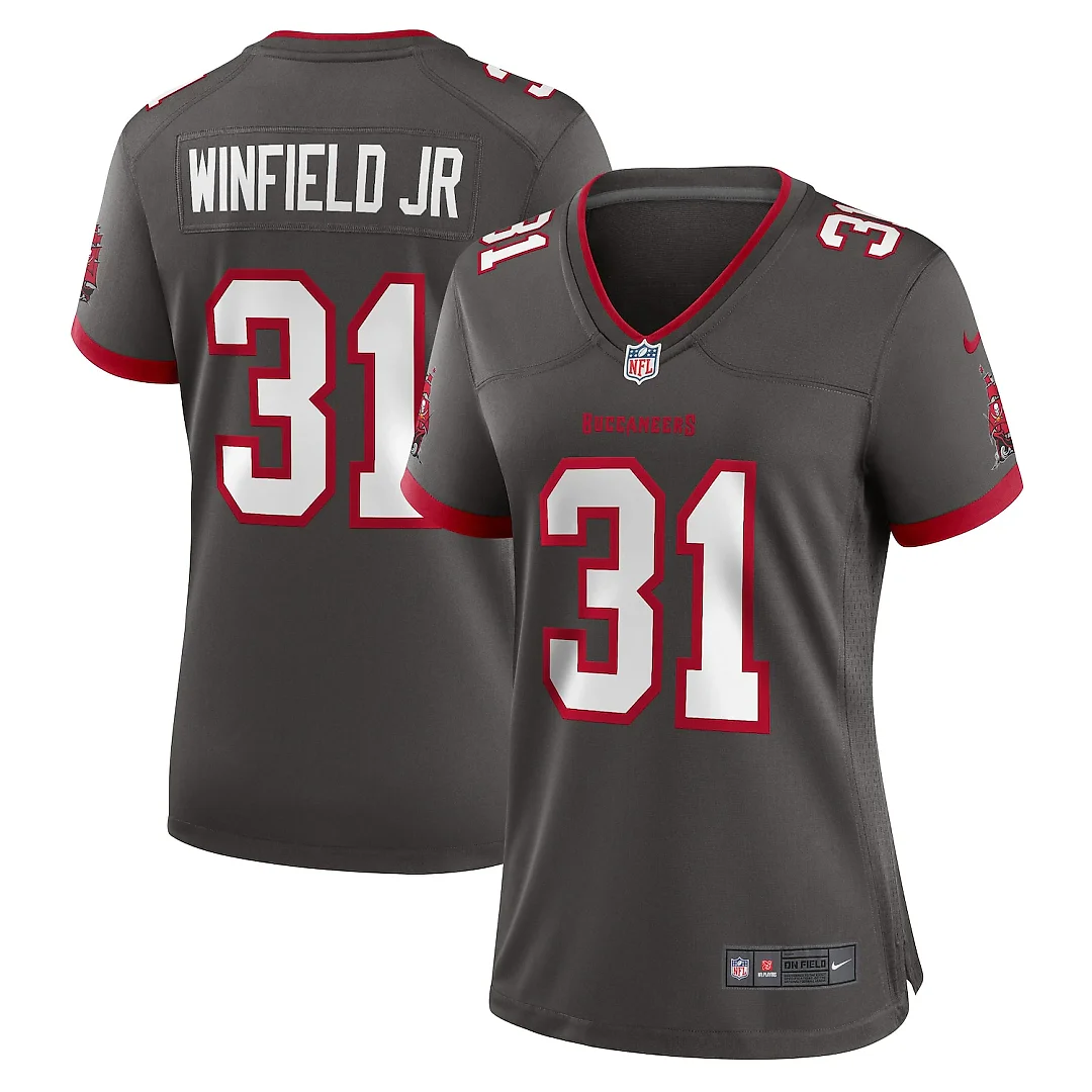 Zennovawear Antoine Winfield Jr. Tampa Bay Buccaneers Women's Game Jersey - Pewter