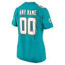 Zennovawear Miami Dolphins Women's Custom Game Jersey - Aqua