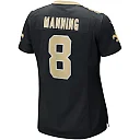 Zennovawear Archie Manning New Orleans Saints Women's Game Retired Player Jersey - Black