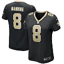 Zennovawear Archie Manning New Orleans Saints Women's Game Retired Player Jersey - Black