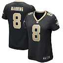 Zennovawear Archie Manning New Orleans Saints Women's Game Retired Player Jersey - Black