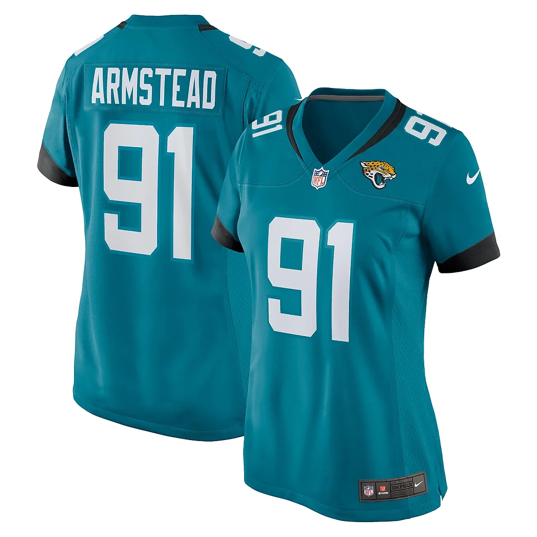 Zennovawear Arik Armstead Jacksonville Jaguars Women's Team Game Jersey - Teal