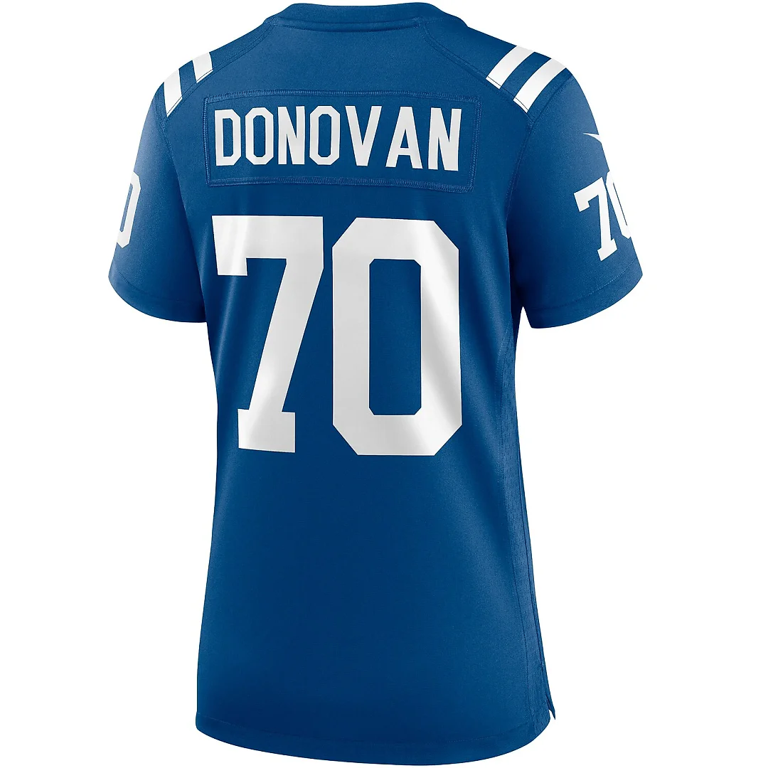 Zennovawear Art Donovan Indianapolis Colts Women's Game Retired Player Jersey - Royal