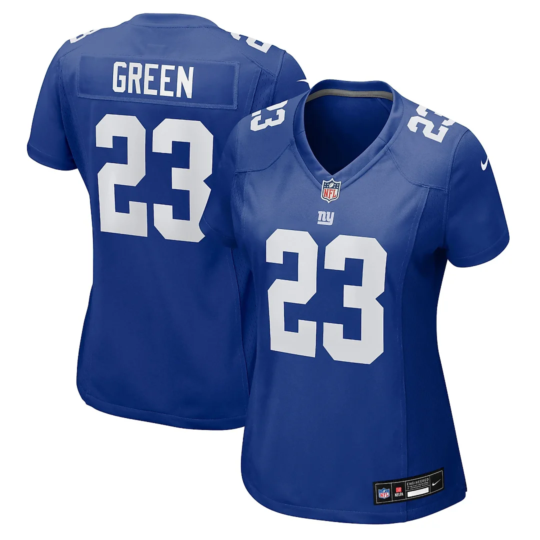 Zennovawear Art Green New York Giants Women's Team Game Jersey - Royal
