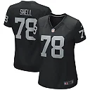Zennovawear Art Shell Las Vegas Raiders Women's Game Retired Player Jersey - Black