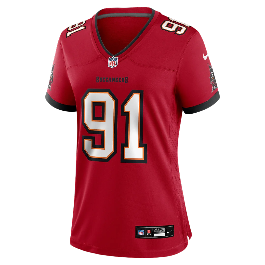 Zennovawear A'Shawn Robinson Tampa Bay Buccaneers Women's Team Game Jersey - Red