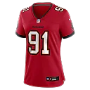 Zennovawear A'Shawn Robinson Tampa Bay Buccaneers Women's Team Game Jersey - Red