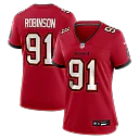 Zennovawear A'Shawn Robinson Tampa Bay Buccaneers Women's Team Game Jersey - Red