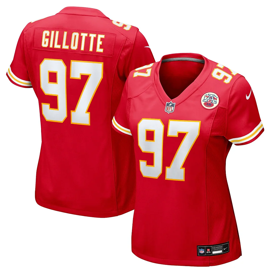 Zennovawear Ashton Gillotte Kansas City Chiefs Women's Team Game Jersey - Red