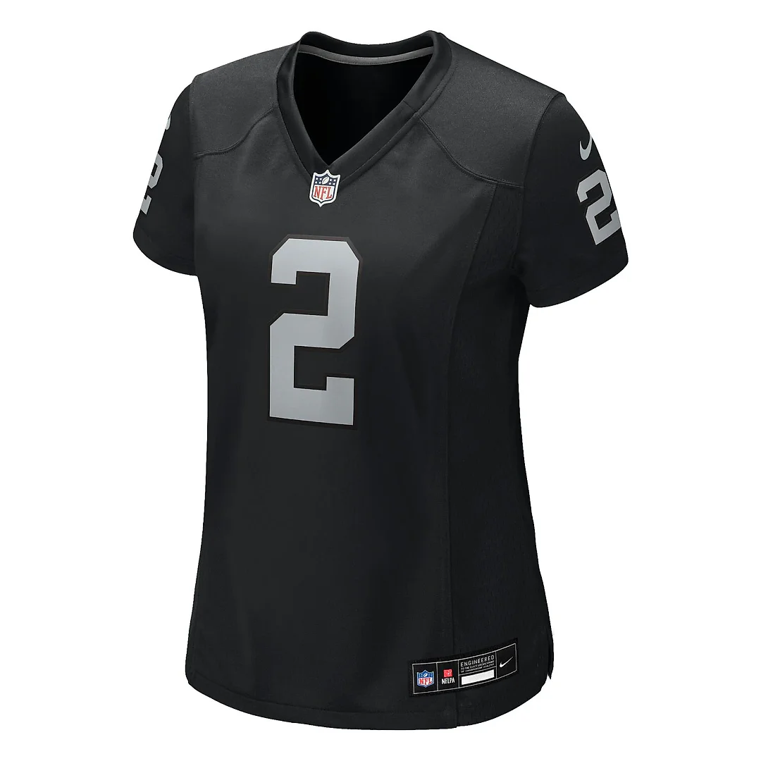Zennovawear Ashton Jeanty Las Vegas Raiders Women's Team Game Jersey - Black