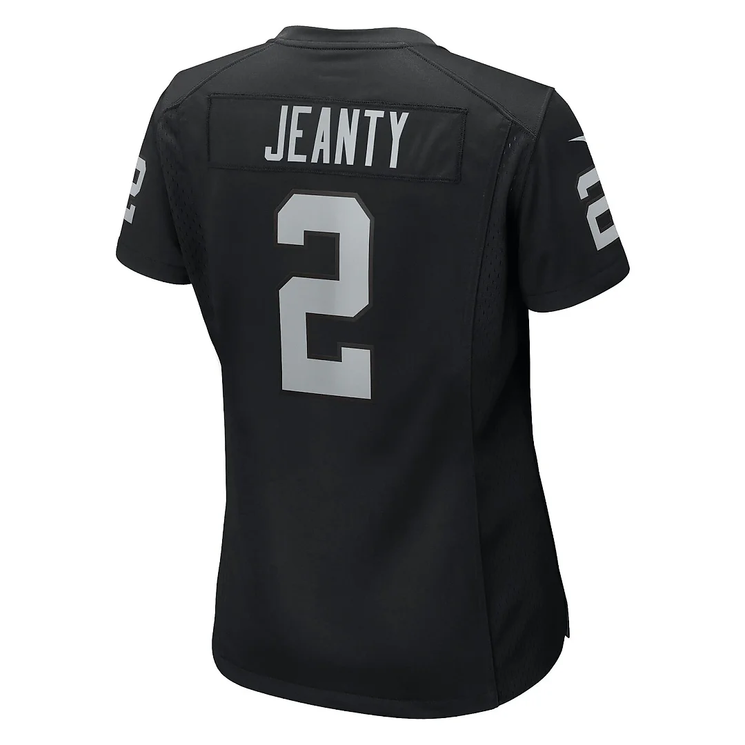 Zennovawear Ashton Jeanty Las Vegas Raiders Women's Team Game Jersey - Black