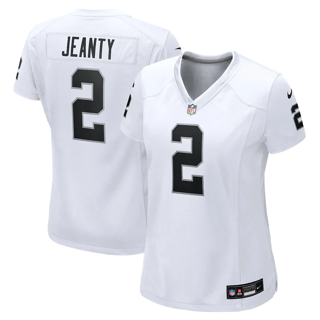 Zennovawear Ashton Jeanty Las Vegas Raiders Women's Game Jersey - White