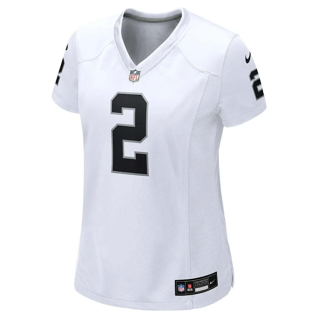 Zennovawear Ashton Jeanty Las Vegas Raiders Women's Game Jersey - White