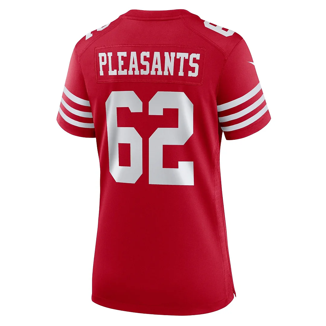 Zennovawear Austen Pleasants San Francisco 49ers Women's Team Game Jersey - Scarlet