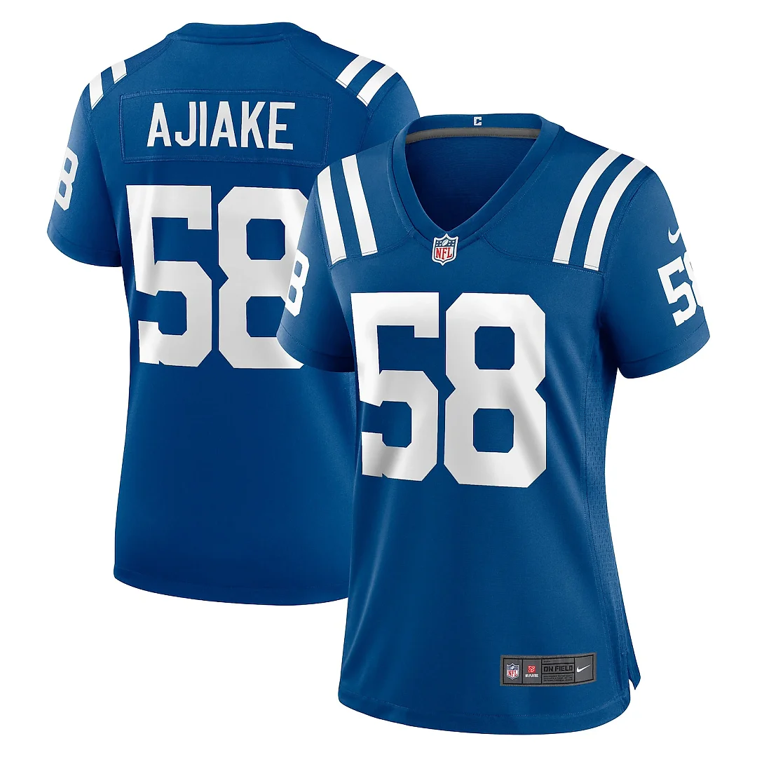 Zennovawear Austin Ajiake Indianapolis Colts Women's Game Jersey - Royal