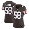 Zennovawear Austin Barber Cleveland Browns Women's Team Game Jersey - Brown