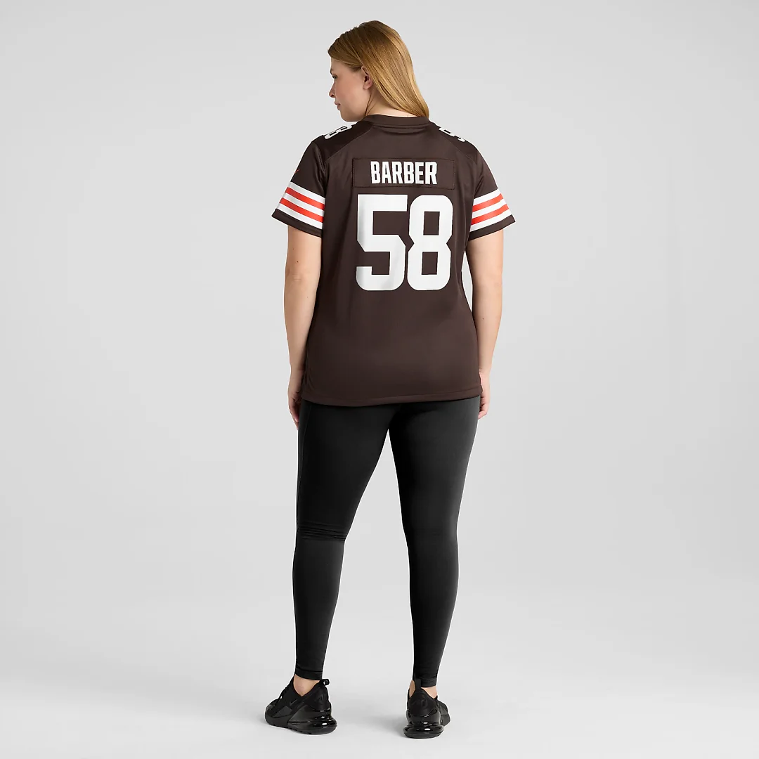 Zennovawear Austin Barber Cleveland Browns Women's Team Game Jersey - Brown