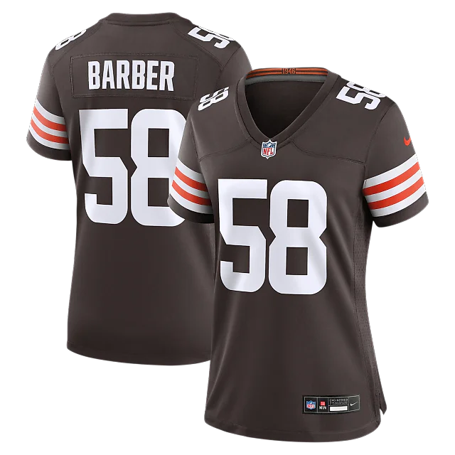 Zennovawear Austin Barber Cleveland Browns Women's Team Game Jersey - Brown