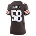 Zennovawear Austin Barber Cleveland Browns Women's Team Game Jersey - Brown