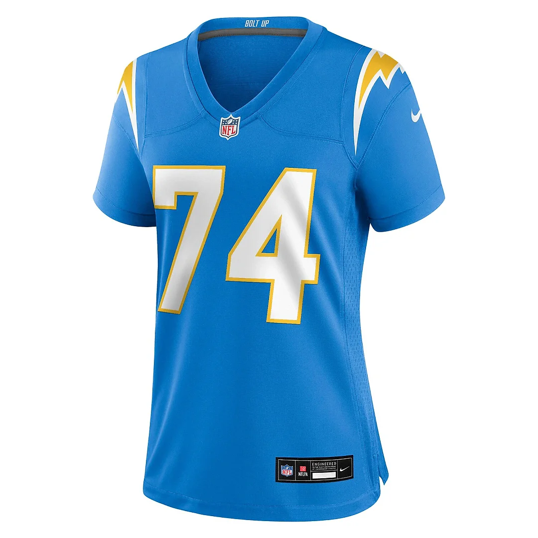 Zennovawear Austin Deculus Los Angeles Chargers Women's Team Game Jersey - Powder Blue