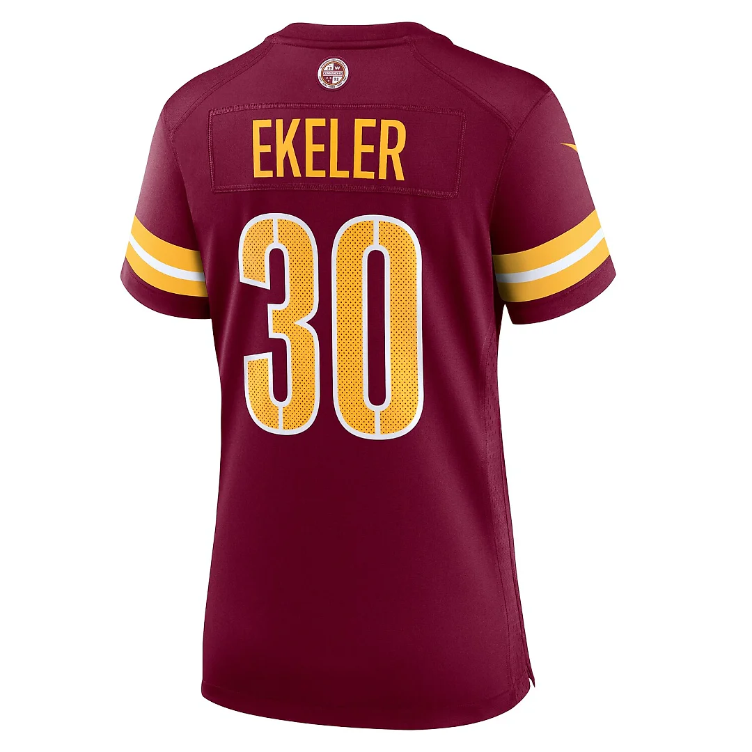 Zennovawear Austin Ekeler Washington Commanders Women's Game Player Jersey - Burgundy